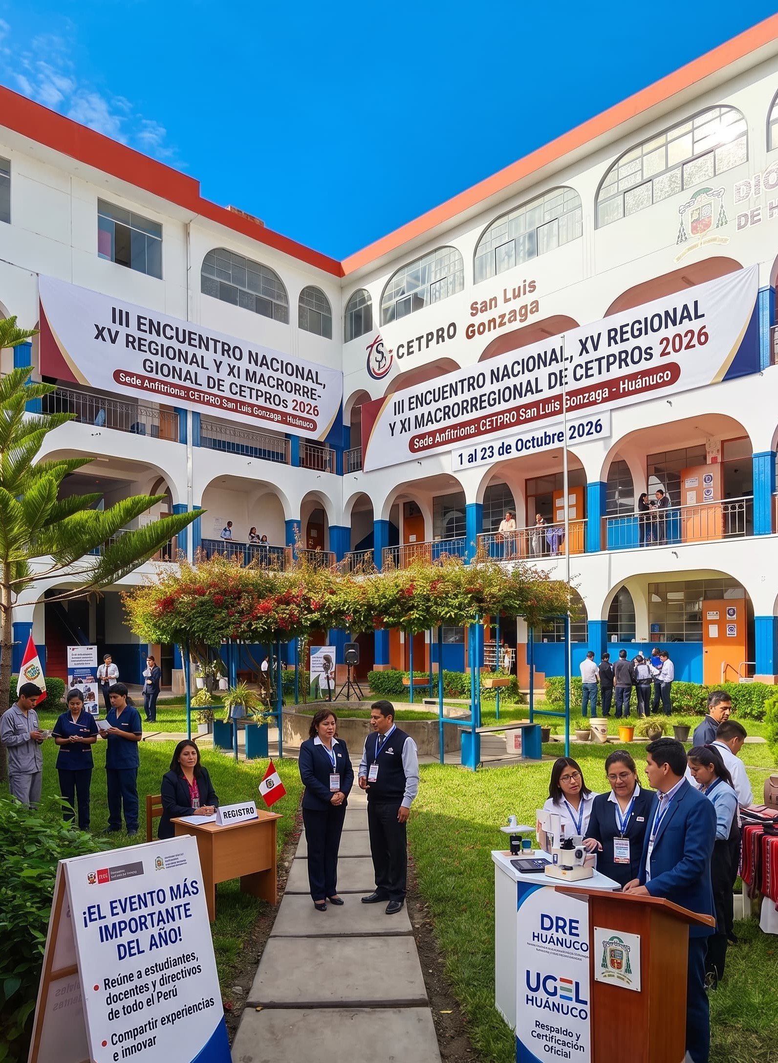 Fachada del CETPRO San Luis Gonzaga de Huánuco